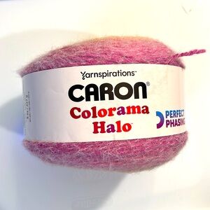 Caron Colorama Halo Yarn Bulky Acrylic Blend 227g 8oz 481 yds Magenta Manderin …